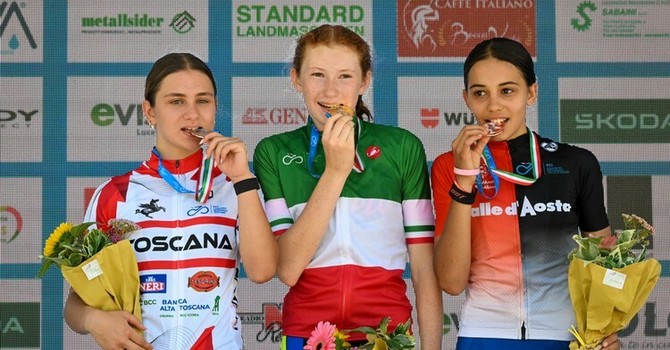 Ciclismo: Giulia Renzulli conquista uno storico bronzo ai Campionati italiani su strada