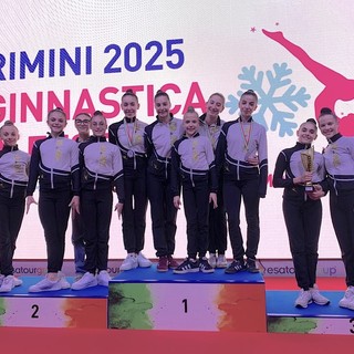 Le Allieve del Club des Sports trionfano a Rimini: successo nel Torneo Winter Club LD di ginnastica ritmica