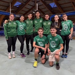 in piedi da sx: Lucianò, Zoja, Mancini, Lanteri, Marana, Saroglia, Saba