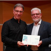 A sn. il maestro Albert Lanièce A sn. il maestro Albert Lanièce