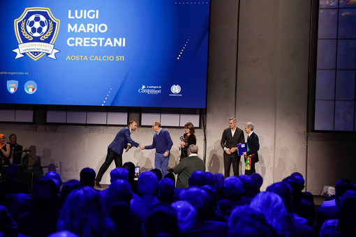Calcio: Luigi Mario Crestani, Aosta Calcio 511, premiato per impegno inclusione