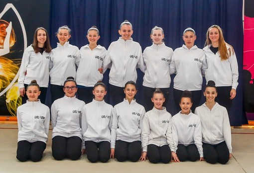 Ginnastica: Per Gym Aosta trasferta a Saluzzo prova a squadre Ritmica Europa Ginnastica: Per Gym Aosta trasferta a Saluzzo prova a squadre Ritmica Europa