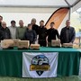 Nella foto da sinistra: Niccolò Lo Giudice, Paolo Caselli, Paolo Bringhen, Riccardo Farcoz, Marisa Rey, Giancarlo Grange, Andrea Succi, Alberto Borre, René Savoye.
