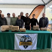Nella foto da sinistra: Niccolò Lo Giudice, Paolo Caselli, Paolo Bringhen, Riccardo Farcoz, Marisa Rey, Giancarlo Grange, Andrea Succi, Alberto Borre, René Savoye.