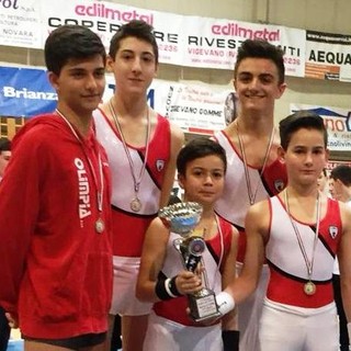 La squadra maschile LE Open: Gabriele Lupieri, Tommaso Morra Di Cella, Alessandro Ledda, Ruben Vitulli e Lorenzo Mattana