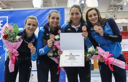 CDM spada femminile: Isola e Clerici terze nella prova a squadre a Dubai