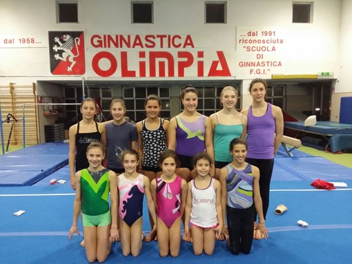 Le atlete dell'Olimpia B al Memorial Gemme