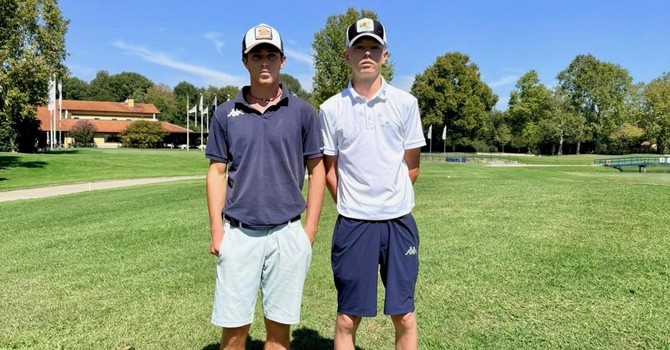Mathias Sciocchetti Bois (Golf Club Courmayeur) e Alessandro Subet (Golf Club del Cervino)
