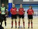 A destra Sara Lucia; al centro l'amica della sezione Aribitri di Aosta, ma iscritta a Biella l'internazionale Chiara Perona; a sx Alessandra Carradori di Roma per lei l'esordio in Serie A di Futsal