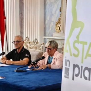 Fulvio Assanti, organizzatore della serata, e l'assessora Alina Sapinet