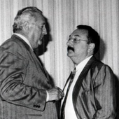 A ds Bruno milanesio con l'allora presidente della REgione l''unionista Mario Andrione