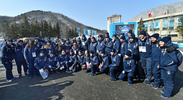 OLIMPIADI: l'Inno di Mameli risuona al Villaggio Olimpico. Grande successo per l'inaugurazione di Casa Italia OLIMPIADI: l'Inno di Mameli risuona al Villaggio Olimpico. Grande successo per l'inaugurazione di Casa Italia