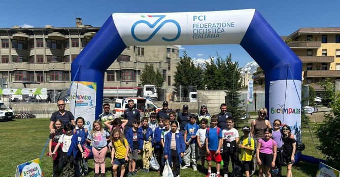 A Dorio, Leo, Marchi e Mancinelli la tappa di Bicimparo di Aosta