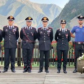 Valle d'Aosta, il generale di Corpo d'Armata Riccardo Galletta in visita ai Comandi Stazione dell'Arma