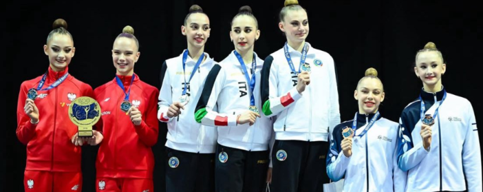 Ginnastica ritmica: Elodie Godioz trionfa a Gdynia con la Nazionale italiana Junior