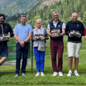 Nella foto da sinistra verso dsetra (Trofeo del Comune): Patrizia Prunotto, Filippo Bodo, Mattia Alliod (sindaco), Sandra Rolando, Andrea Bodo, Pierfranco Cena, Andrea Vallet Mantellino, Rolando Bossi (Presidente), Vanda Bieler (Assessore) e Guglielmo Ceresa (Vicesindaco)