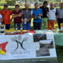 Da sinistra: Emidio Brun, Myriam Velthin, Franco Corino, Pietro Minaudo (sponsor), Dario Come, Emilio Bionaz, Daniele Gaspare Collomb, Gianfranco Ratibondi, Cesarino Colle, Francesco Casella e Giuseppe Ramolivaz