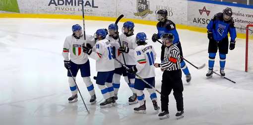 Hockey ghiaccio: Nazionale U18, esordio con vittoria per l'Italia al Mondiale di 1^ Divisione