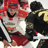 Hockey Ghiaccio: Colpo esterno dell’HC Aosta, ad Alleghe vittoria al cardiopalma allo shootout