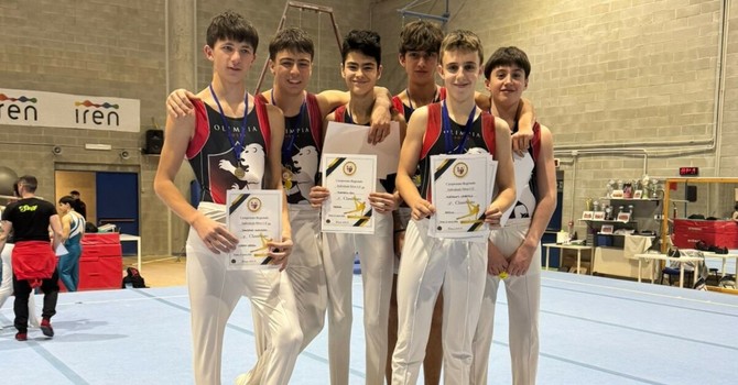 Guglielmo Sansano, Ruben Vitulli, Eric Mombelli, Jacopo Favre, Gabriele Mordenti e Mattia Coutandin