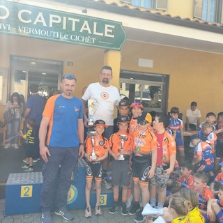 Ciclismo: I Giovanissimi dell’Orange Bike Team sul podio a airasca