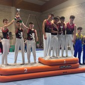 Gabriele Mordenti, Eric Mombelli e Mattia Coutandin sul podio
