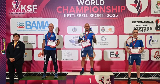Kettlebell: Cristiano Arbenson, forza d’Argento mondiale!