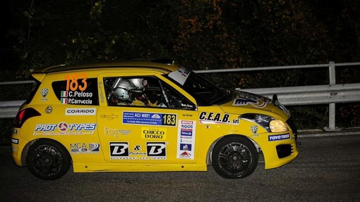 Peloso al Rally di Como nel 2019
