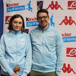 Magdalena Jarek in una foto di repertorio con il maestro Alessandro Funghi