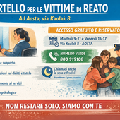 Uno sportello per non restare soli: nasce ad Aosta il servizio per le vittime di reato Uno sportello per non restare soli: nasce ad Aosta il servizio per le vittime di reato