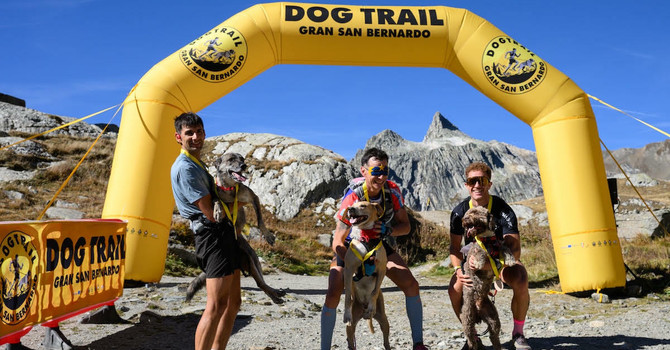 Il podio del Dog Trail Gran San Bernardo - Photo Credits Alessandro Zambianchi