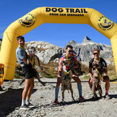 Il podio del Dog Trail Gran San Bernardo - Photo Credits Alessandro Zambianchi
