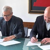 Massimo Uberti, direttore generale Usl VdA, e l'assessesore regionale Carlo Marzi (ds)