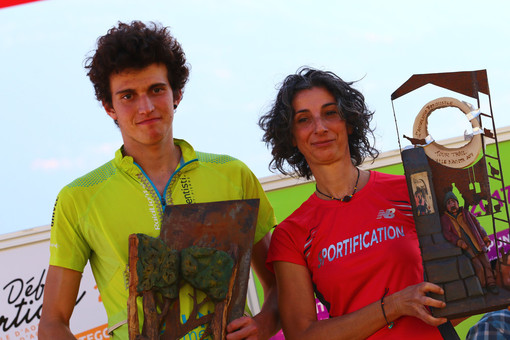 Mathieu Brunod e Denise Avalle, vincitori del Tour Trail VdA